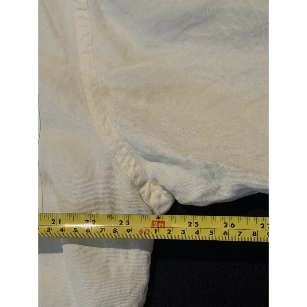 Polo Ralph Lauren Silk Linen Blend Caldwell Loop Collar Long Sleeve Mens Large